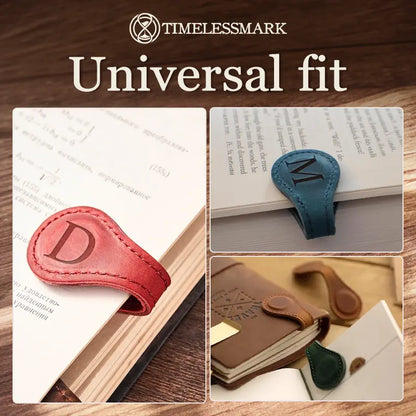 TimelessMark - Personalized Magnetic Leather Bookmark