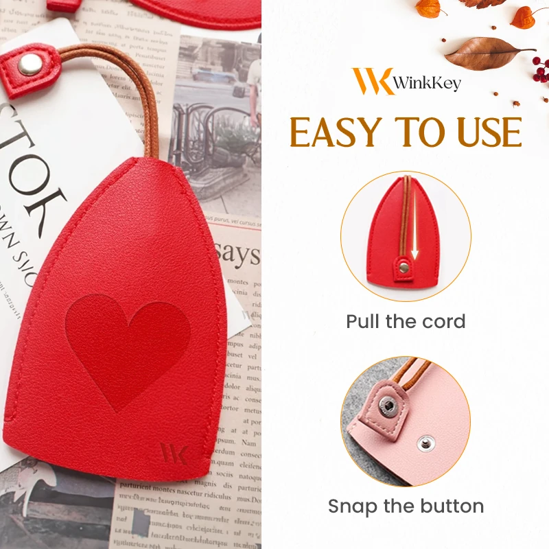 WinkKey - Personalized Protective Pull Out Key Case