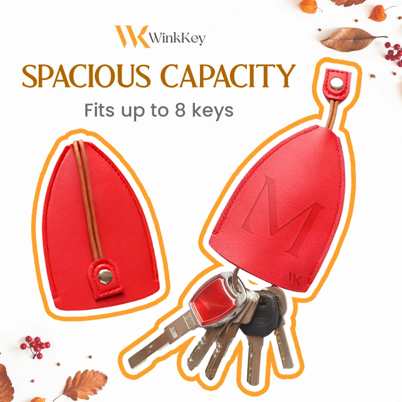 WinkKey - Personalized Protective Pull Out Key Case