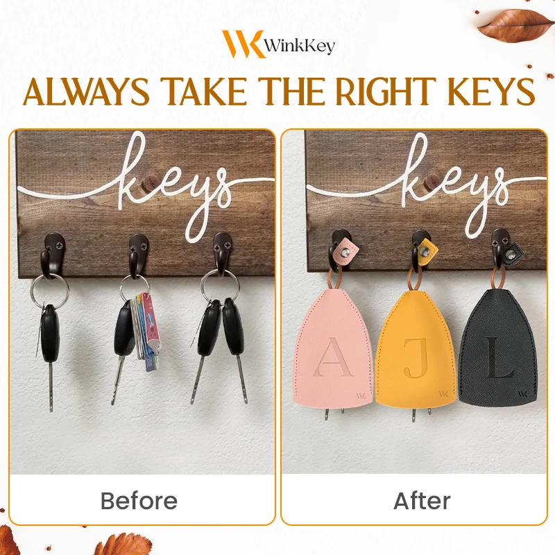 WinkKey - Personalized Protective Pull Out Key Case