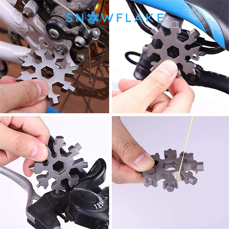Snowflake - MultiTool 18-in-1 Stainless Steel Portable for Outdoor Adventure❄️