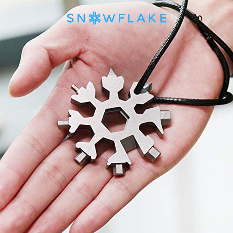 Snowflake - MultiTool 18-in-1 Stainless Steel Portable for Outdoor Adventure❄️