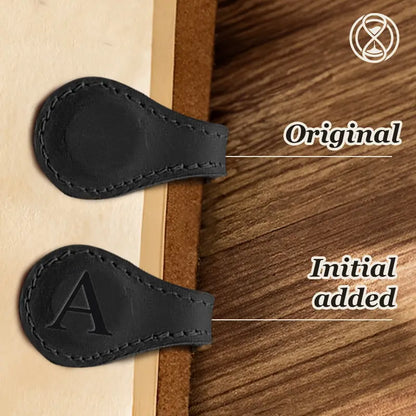 TimelessMark - Personalized Magnetic Leather Bookmark