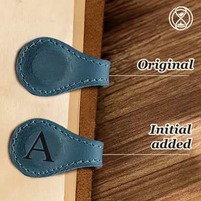 TimelessMark - Personalized Magnetic Leather Bookmark