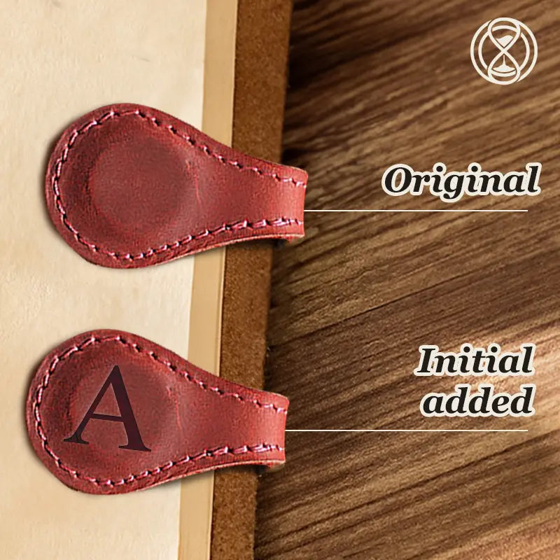 TimelessMark - Personalized Magnetic Leather Bookmark