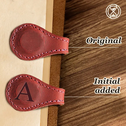 TimelessMark - Personalized Magnetic Leather Bookmark